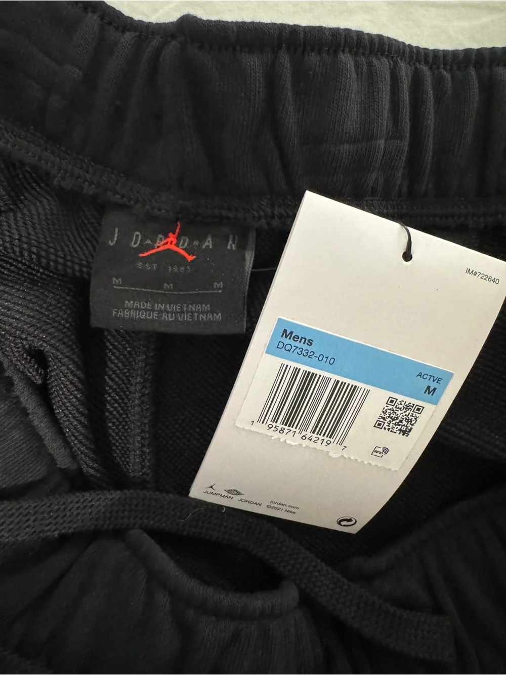 Jordan Black Sweatpants with White Jumpman Logo